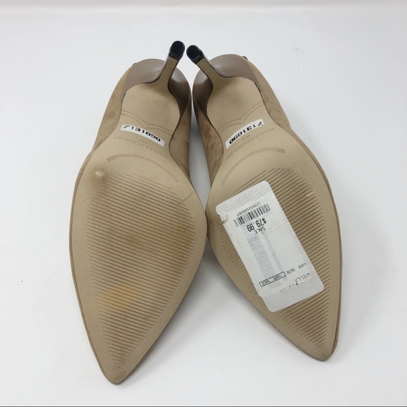 Enzo Angiolini Taupe Suede Eu Padilla Stilettos 9M - Picture 8 of 8